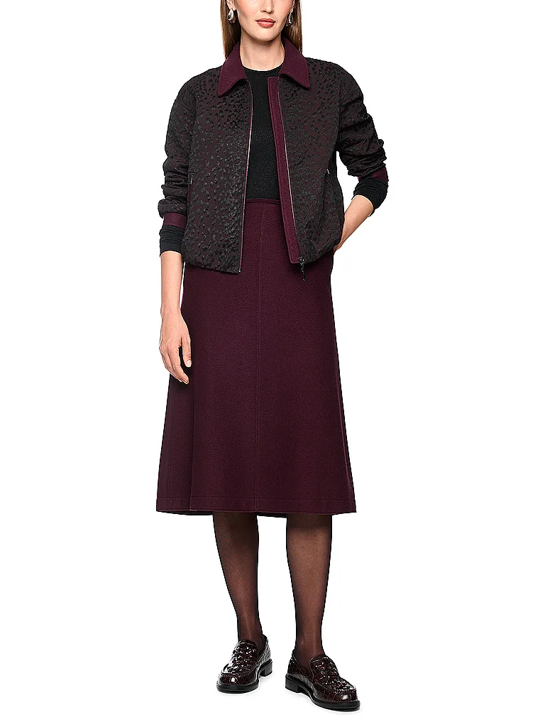 MARC CAIN Jupe mi-longue rouge foncé | 38